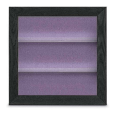 United Visual Products Outdoor Enclosed Combo Board, 42"x32", Black Frame/White Porc & Rubber UVCB4232ODB-WHTPORC-RUBBER